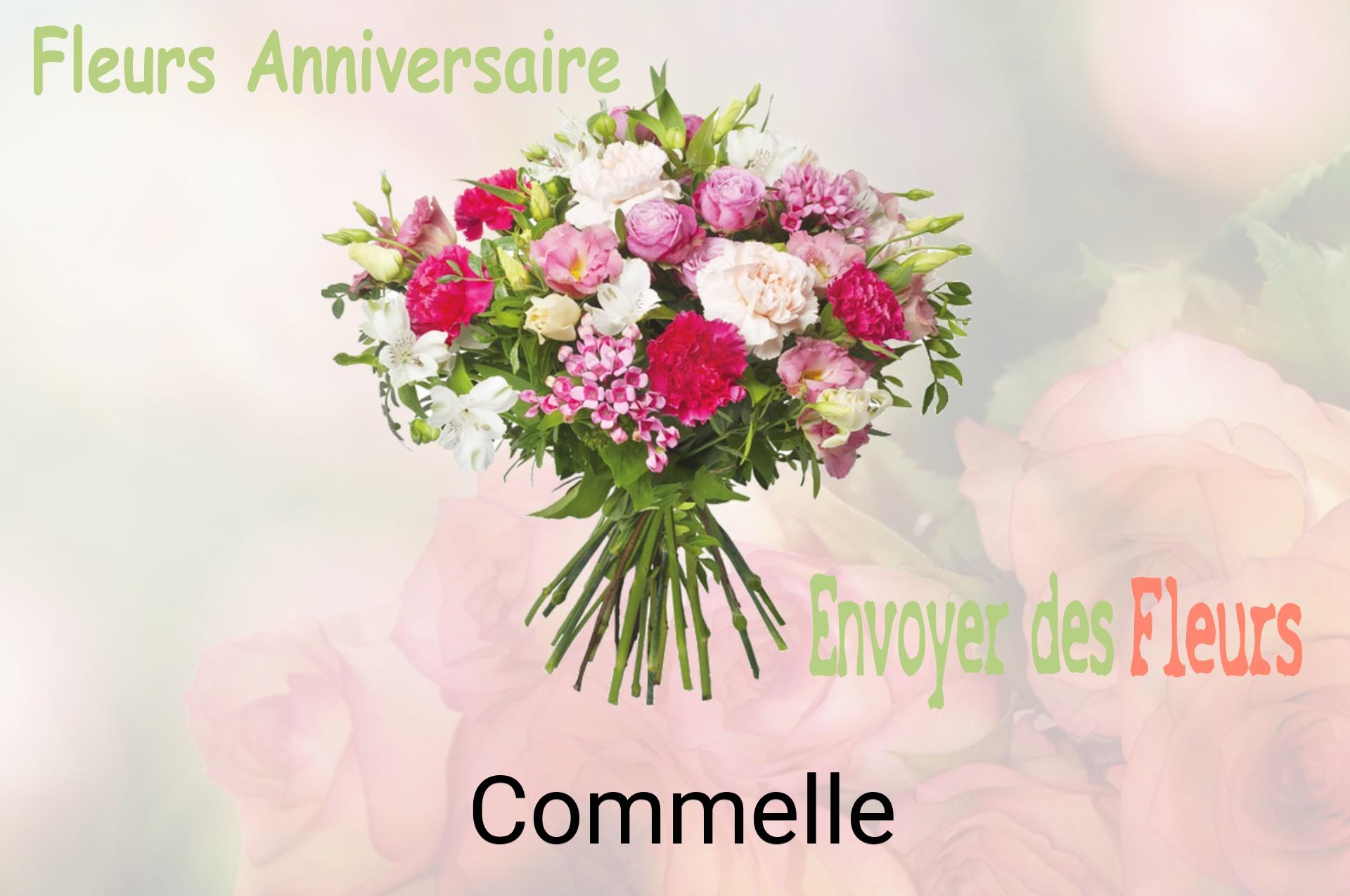 Bouquet de fleurs d’anniversaire livré à Commelle